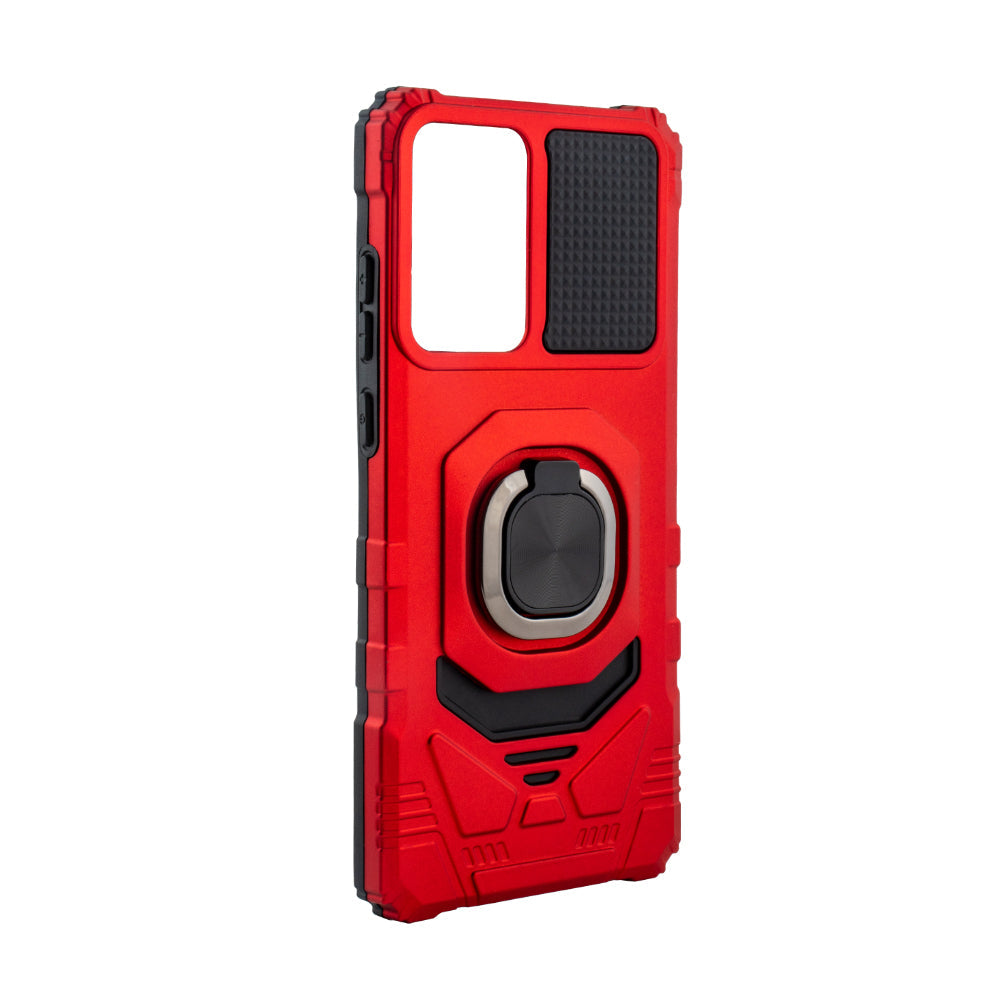 Kickstand Ring Holder TPU Shockproof Case for Motorola Moto G Stylus 5G (2024) in RED - Ultra-Slim & Reliable | CELL DEMAND Official