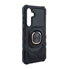 Kickstand Ring Holder TPU Shockproof Case for Samsung Galaxy S24 FE in Black - Durable & Reliable | CELL DEMAND Official