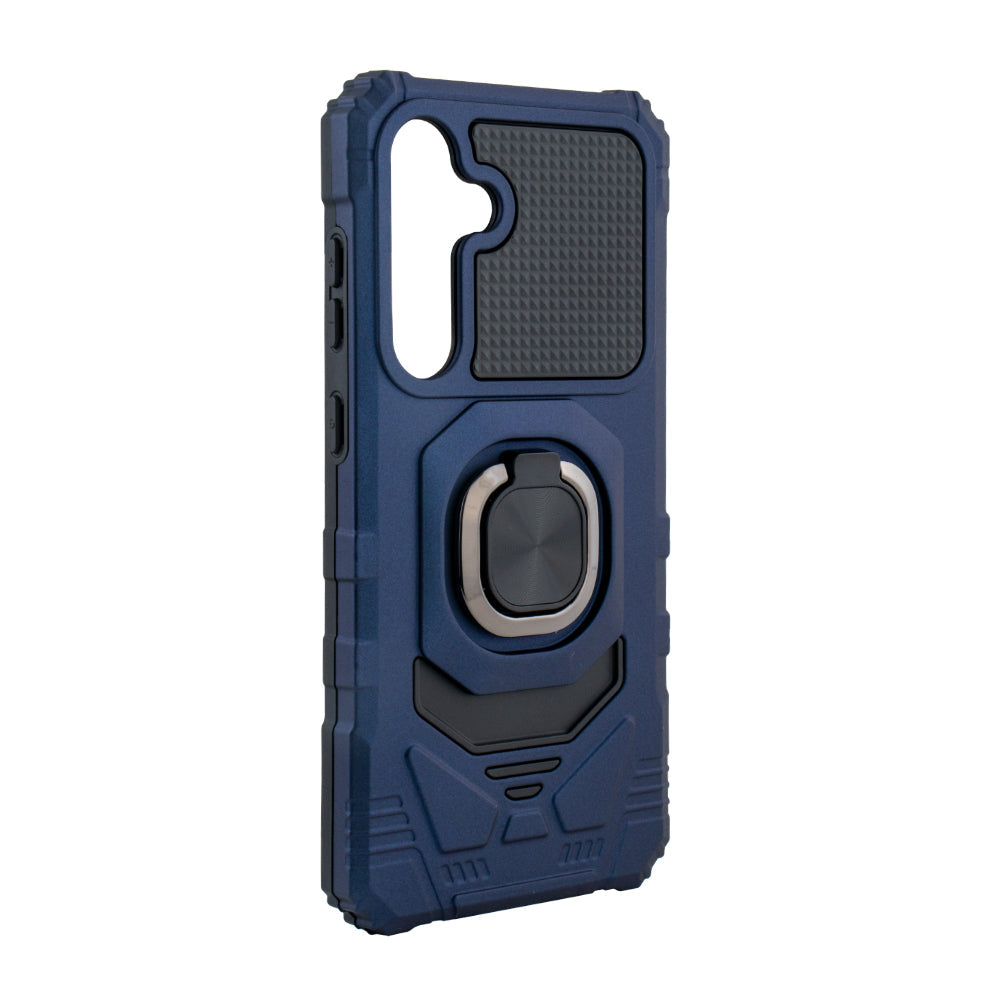 Kickstand Ring Holder TPU Shockproof Case for Samsung Galaxy S24 FE in BLUE - Durable & Reliable | CELL DEMAND Official