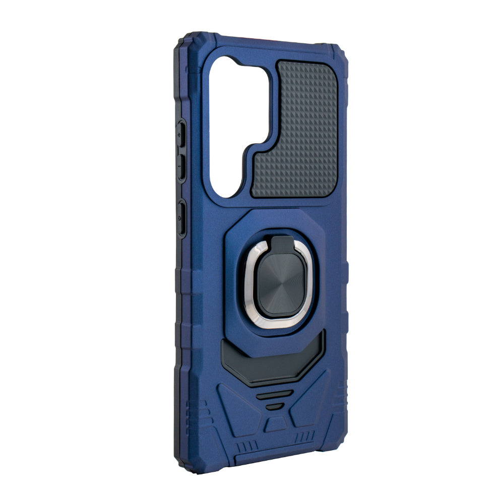Kickstand Ring Holder TPU Shockproof Case for Samsung Galaxy S25 ULTRA in BLUE - Durable & Reliable | CELL DEMAND Official