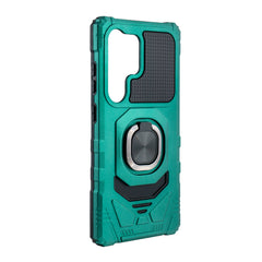 Kickstand Ring Holder TPU Shockproof Case for Samsung Galaxy S25 ULTRA in GREEN - Crystal Clear & Reliable | CELL DEMAND Official
