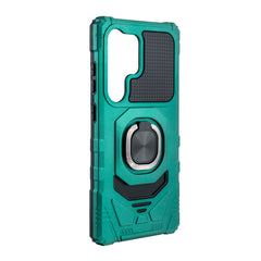 Kickstand Ring Holder TPU Shockproof Case for Samsung Galaxy S25 ULTRA in GREEN - Crystal Clear & Reliable | CELL DEMAND Official
