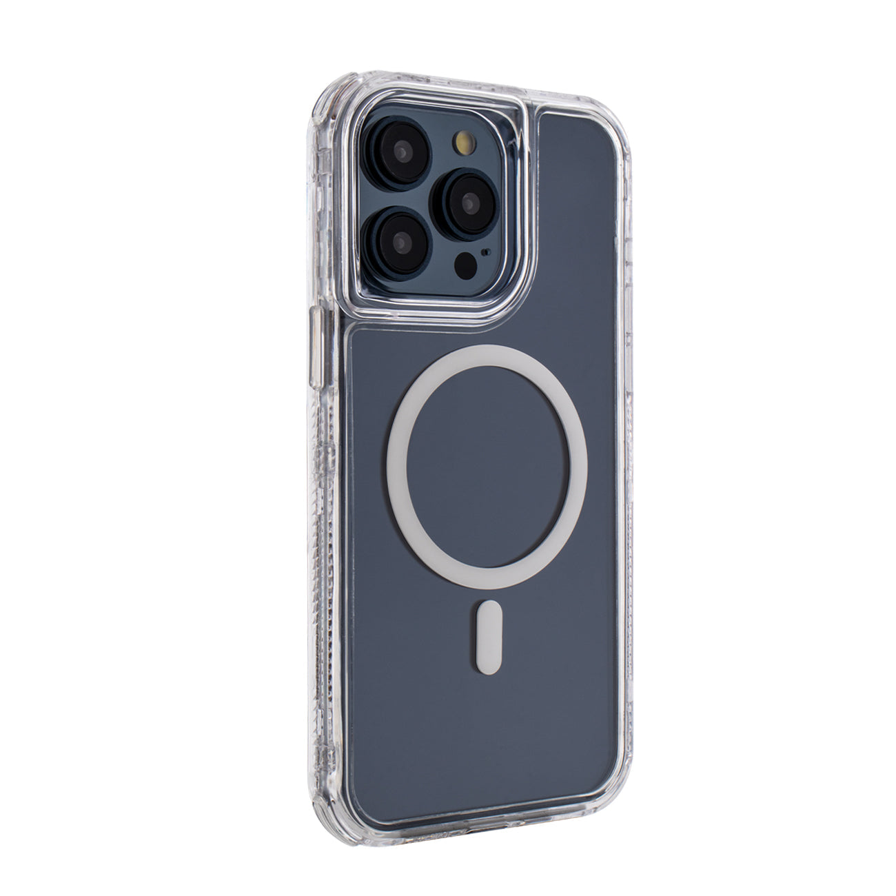 iPhone 15  Compatible Heavy Duty Transparent 3-in-1 Hybrid Shockproof Anti-Fall Protective Magnetic Case for iPhone 15  PRO MAX in Clear - Shockproof Protection by CELL DEMAND