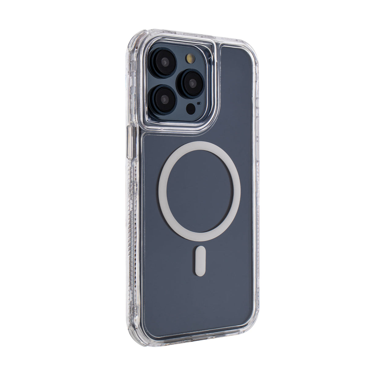 iPhone 15  Compatible Heavy Duty Transparent 3-in-1 Hybrid Shockproof Anti-Fall Protective Magnetic Case for iPhone 15  PRO MAX in Clear - Shockproof Protection by CELL DEMAND