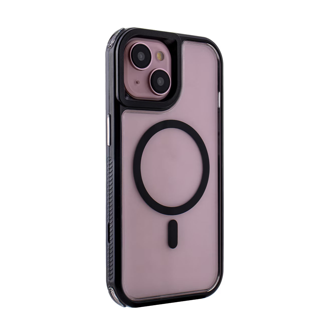 iPhone 15  Compatible Heavy Duty 3-in-1 Hybrid Shockproof Anti-Fall Protective Magnetic Case for iPhone 15   in Black - Crystal Clear Protection by CELL DEMAND