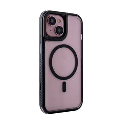 iPhone 15  Compatible Heavy Duty 3-in-1 Hybrid Shockproof Anti-Fall Protective Magnetic Case for iPhone 15   in Black - Crystal Clear Protection by CELL DEMAND