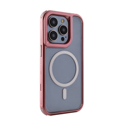 iPhone 15 Pro Compatible Heavy Duty 3-in-1 Hybrid Shockproof Anti-Fall Protective Magnetic Case for iPhone 15 Pro in Pink - Crystal Clear Protection by CELL DEMAND