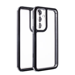 Heavy Duty Transparent Shockproof Protection 3-in-1 Hybrid Protective Case For GALAXY A55 5G In Black - Crystal Clear & Reliable | CELL DEMAND Official