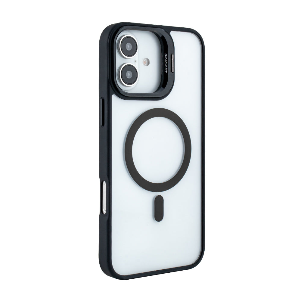 iPhone 16 Plus Compatible Magnetic Phone Case (Black) with Built-in Invisible Kickstand Compatible with iPhone 16 Plus - Heavy Duty Protection by CELL DEMAND
