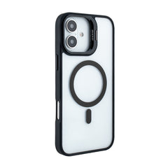 iPhone 16 Plus Compatible Magnetic Phone Case (Black) with Built-in Invisible Kickstand Compatible with iPhone 16 Plus - Heavy Duty Protection by CELL DEMAND