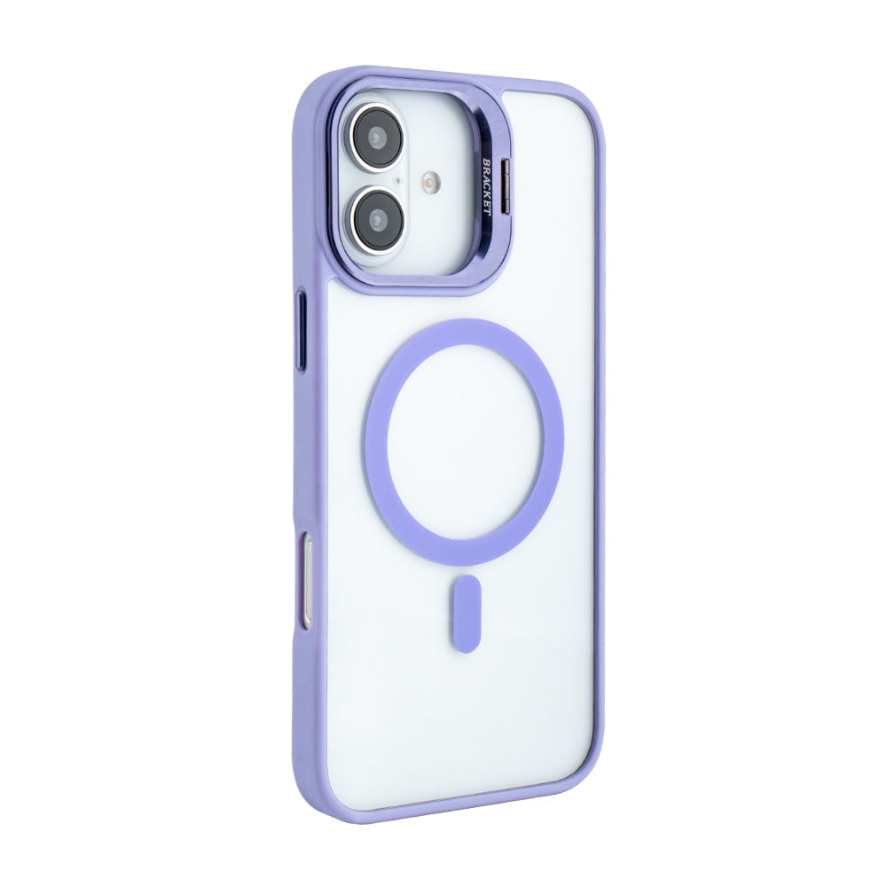 iPhone 16 Plus Compatible Magnetic Phone Case (Purple) with Built-in Invisible Kickstand Compatible with iPhone 16 Plus - Durable Protection by CELL DEMAND