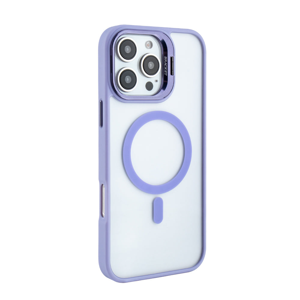 iPhone 16 Pro Compatible Magnetic Phone Case (Purple) with Built-in Invisible Kickstand Compatible with iPhone 16 Pro MAX - Premium Protection by CELL DEMAND