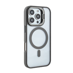 iPhone 16 Pro Compatible Magnetic Phone Case (Grey) with Built-in Invisible Kickstand Compatible with iPhone 16 Pro - Durable Protection by CELL DEMAND