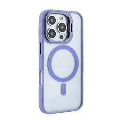 iPhone 16 Pro Compatible Magnetic Phone Case (Purple) with Built-in Invisible Kickstand Compatible with iPhone 16 Pro - Shockproof Protection by CELL DEMAND