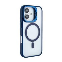iPhone 16 Compatible Magnetic Phone Case (Blue) with Built-in Invisible Kickstand Compatible with iPhone 16 - Heavy Duty Protection by CELL DEMAND