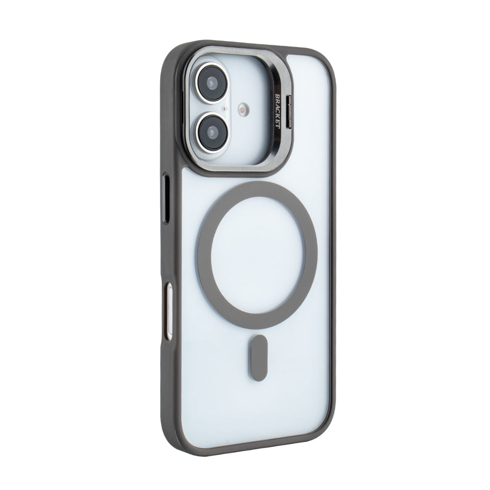iPhone 16 Compatible Magnetic Phone Case (Grey) with Built-in Invisible Kickstand Compatible with iPhone 16 - Ultra-Slim Protection by CELL DEMAND