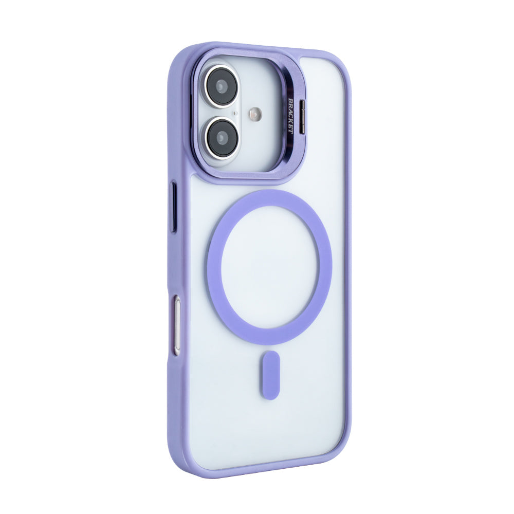 iPhone 16 Compatible Magnetic Phone Case (Purple) with Built-in Invisible Kickstand Compatible with iPhone 16 - Durable Protection by CELL DEMAND