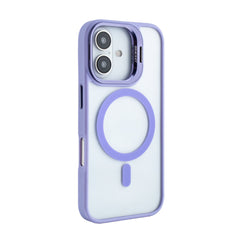 iPhone 16 Compatible Magnetic Phone Case (Purple) with Built-in Invisible Kickstand Compatible with iPhone 16 - Durable Protection by CELL DEMAND