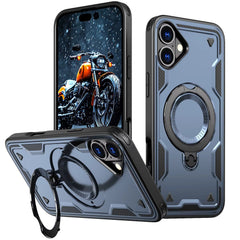 iPhone 16 Plus Compatible 360 Degree Magnetic Versatile Stand Navy Blue Compatible with iPhone 16 Plus - Crystal Clear Protection by CELL DEMAND