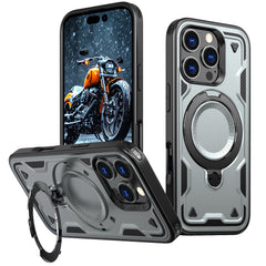 iPhone 17 Compatible 360-degree Rotating Magnetic Versatile Stand Gray Compatible with iPhone 17 - Shockproof Protection by CELL DEMAND