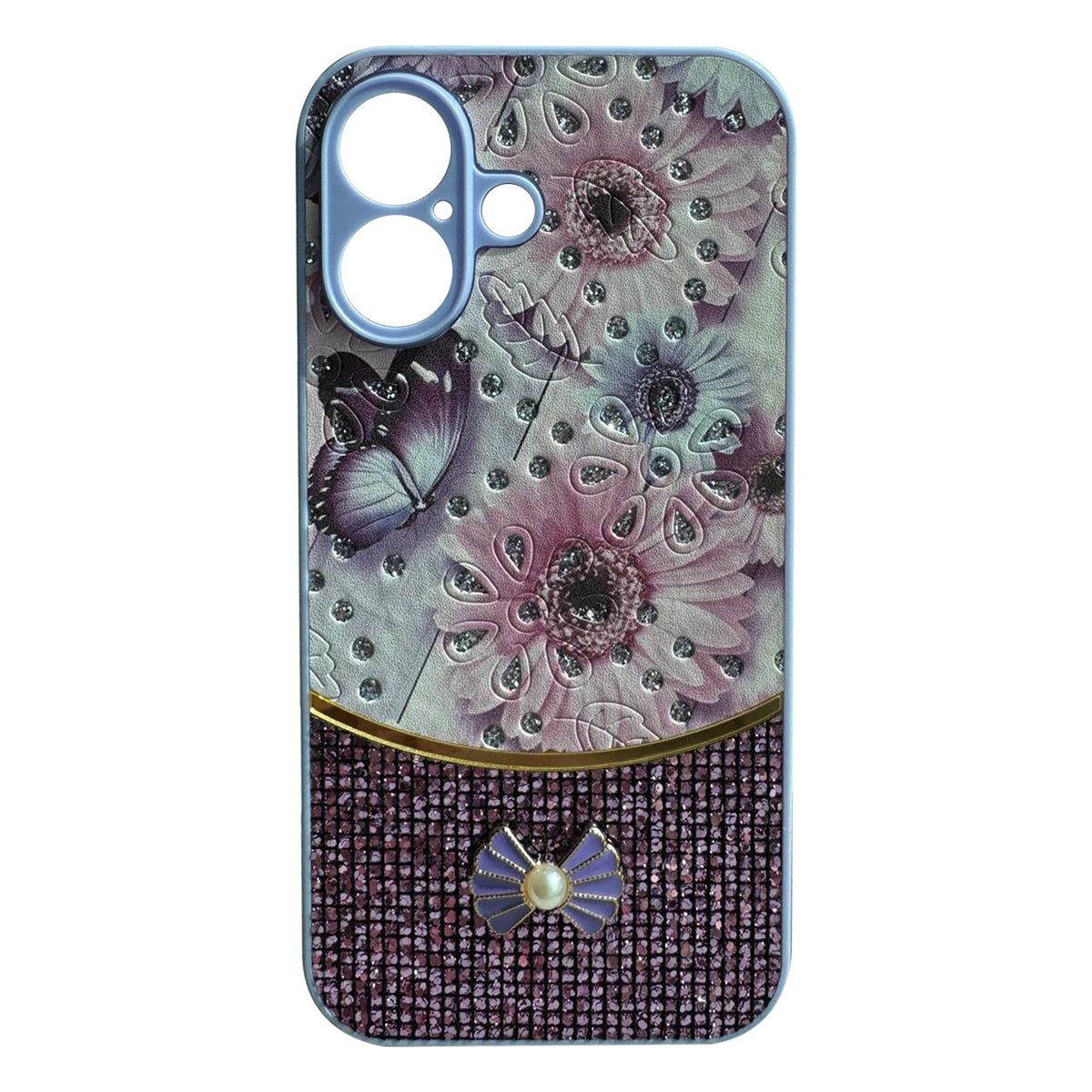 iPhone 16 Plus Compatible Sparkle Glitter Bling  Phone Case in Purple  With Colorful Cover For iPhone 16 Plus - Heavy Duty Protection by CELL DEMAND