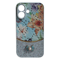 iPhone 16 Plus Compatible Sparkle Glitter Bling  Phone Case in White With Colorful Cover For iPhone 16 Plus - Ultra-Slim Protection by CELL DEMAND
