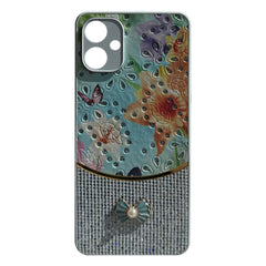 Sparkle Glitter Bling  Phone Case in White With Colorful Cover For Galaxy A06 - Heavy Duty & Reliable | CELL DEMAND Official