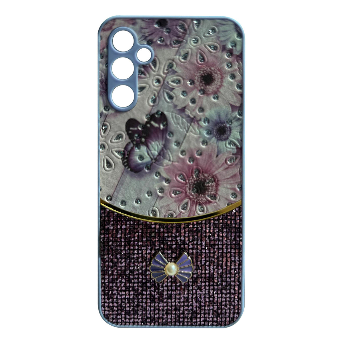 Sparkle Glitter Bling  Phone Case in Purple  With Colorful Cover For Galaxy S25 Plus - Crystal Clear & Reliable | CELL DEMAND Official