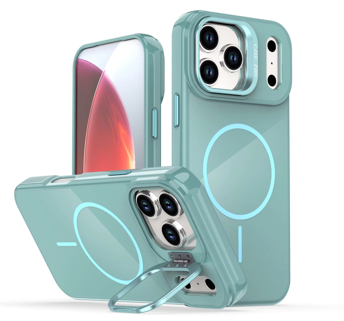 IPHONE 17 PRO Compatible Built-in Stash Stand, Shockproof, Sturdy, Compatible with MagSafe Protection  Stylish Cover,  Compatible  with IPHONE 17 PRO  ,PC76-IPH17PRONV - Ultra-Slim Protection by CELL DEMAND