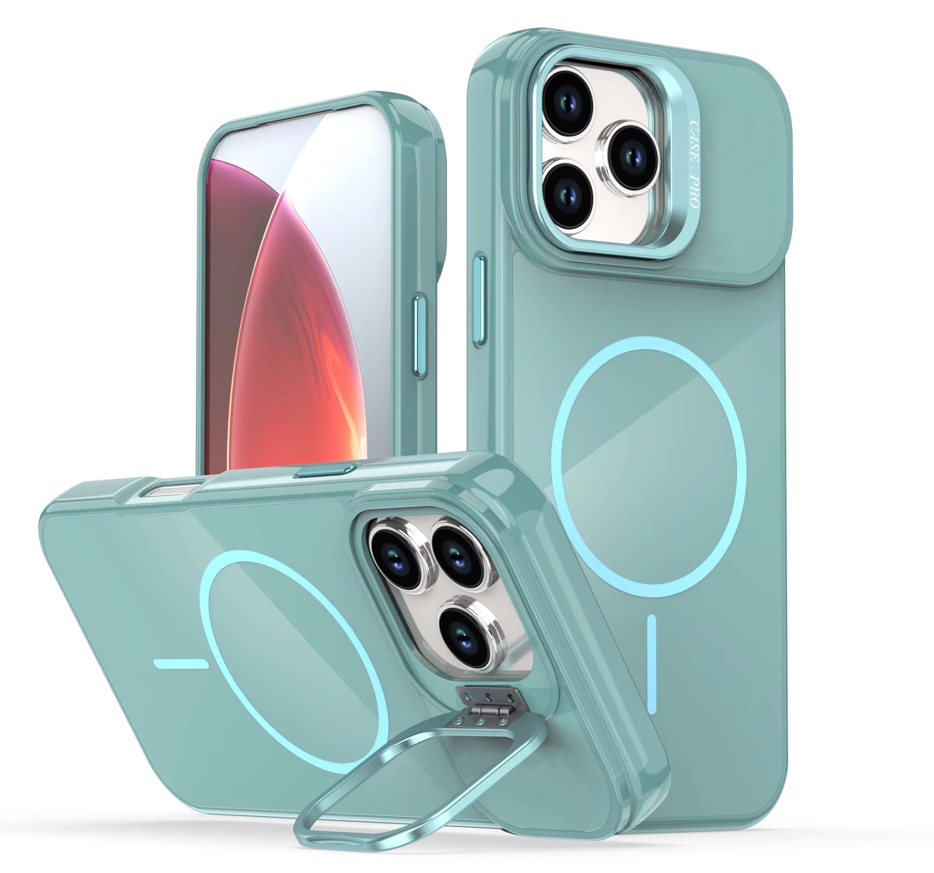 IPHONE 17  Compatible Built-in Stash Stand, Shockproof, Sturdy, Compatible with MagSafe Protection  Stylish Cover,  Compatible with IPHONE 17  , PC76-IPH17NV - Heavy Duty Protection by CELL DEMAND