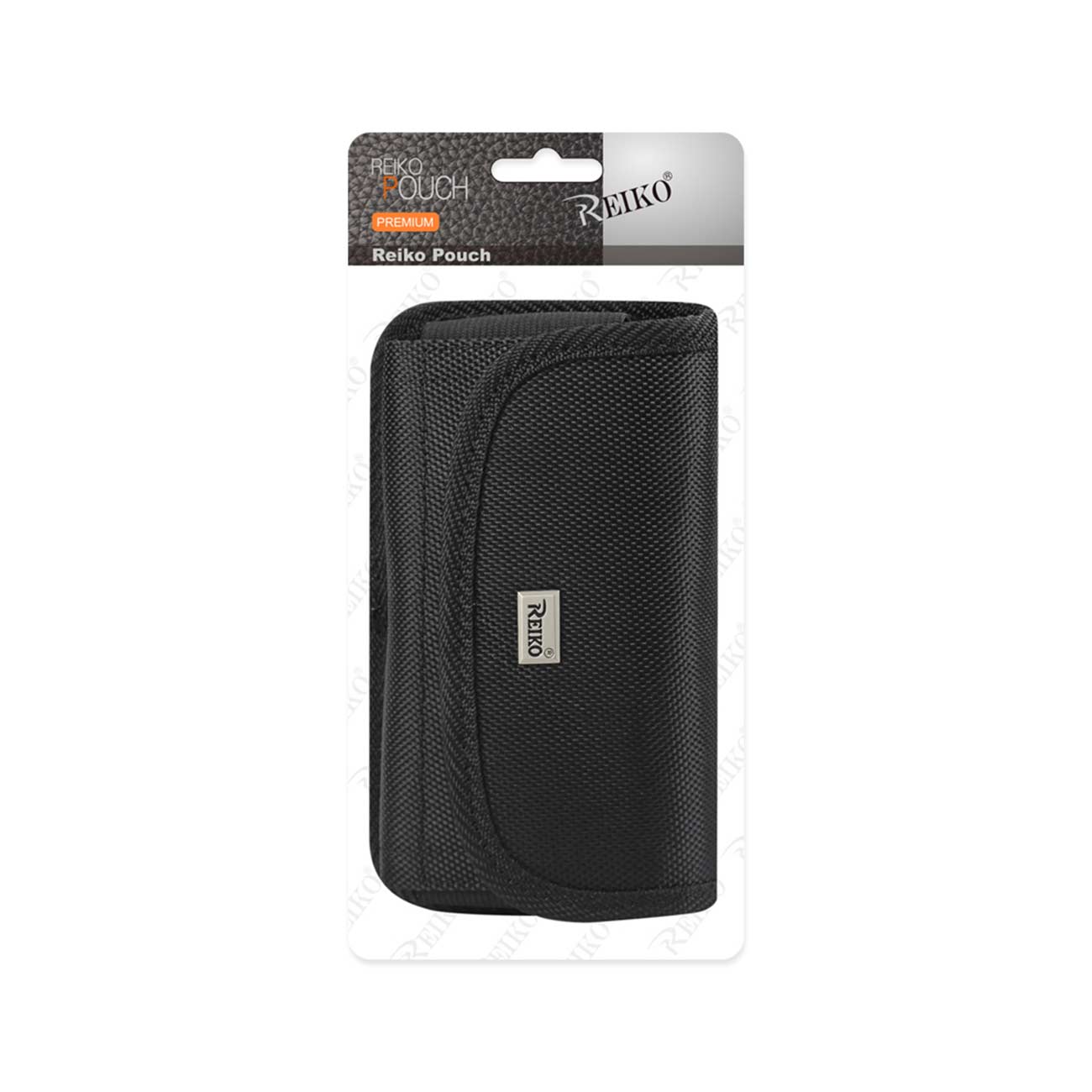 Horizontal Rugged Pouch With Velcro and Metal Belt Clip In Black (6.1 x 3.2 x 0.7 Inches) - Durable & Reliable | CELL DEMAND Official