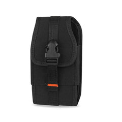 Vertical Rugged Pouch With Velcro And  Belt Clip In Black (7.0X3.9X0.7 Inches) - Premium & Reliable | CELL DEMAND Official