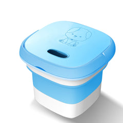 Semi-automatic Folding Mini Portable Washing Machine, Portable Mini Turbo In Blue - Durable & Reliable | CELL DEMAND Official