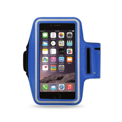RUNNING ARMBAND WITH TOUCH SCREEN CASE 5.4X2.65X0.35 INCHES IN NAVY SAB01-UNI47NV - Ultra-Slim & Reliable | CELL DEMAND Official