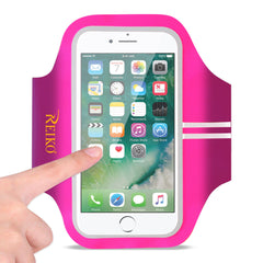 RUNNING SPORTS ARMBAND FOR 5 INCHES DEVICE IN PINK (5x5 INCHES) SAB03-UNI50PK - Durable & Reliable | CELL DEMAND Official