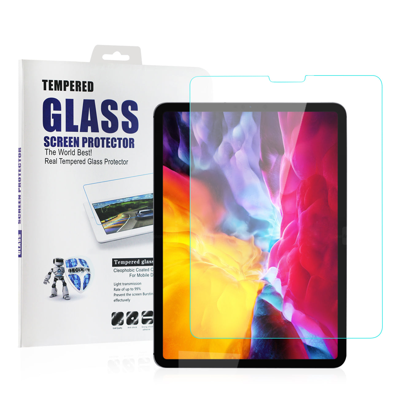 iPad Pro 11 (2020 & 2018) And iPad Pro 11 (2nd/1st Gen) 2.5D Super Durable Glass - Shockproof & Reliable | CELL DEMAND Official