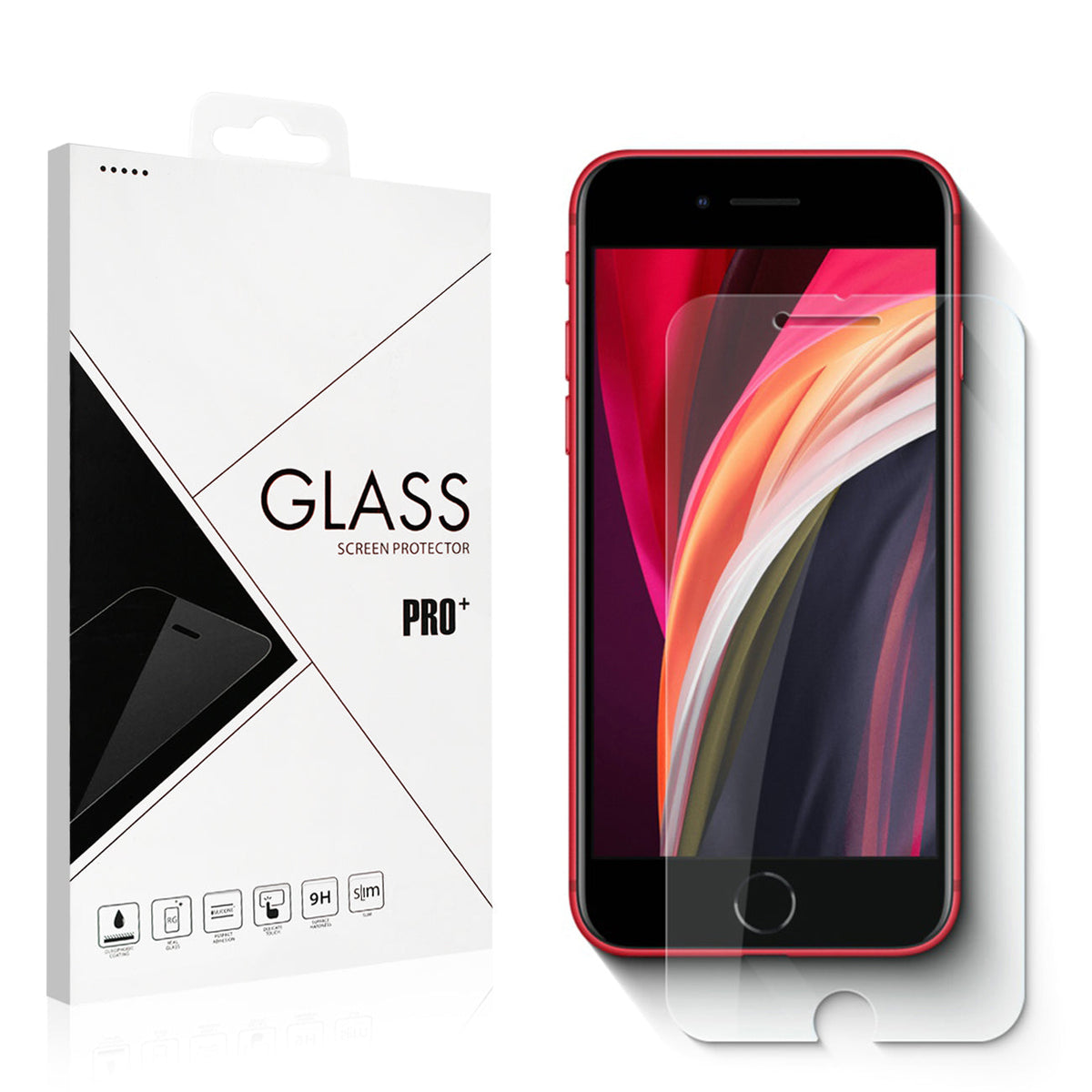 IPHONE 8  Compatible APPLE IPHONE 8 /SE2 2020/SE2 2022 2.5D Super Durable Glass - Shockproof Protection by CELL DEMAND