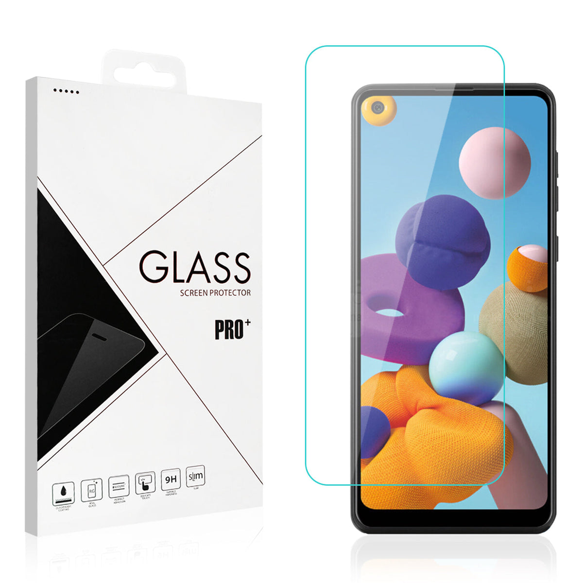 SAMSUNG GALAXY A21 2.5D Super Durable Glass - Heavy Duty & Reliable | CELL DEMAND Official