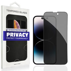 iPhone 15 PRO Compatible Apple iPhone 15 PRO MAX Privacy Screen Protector In Black - Heavy Duty Protection by CELL DEMAND