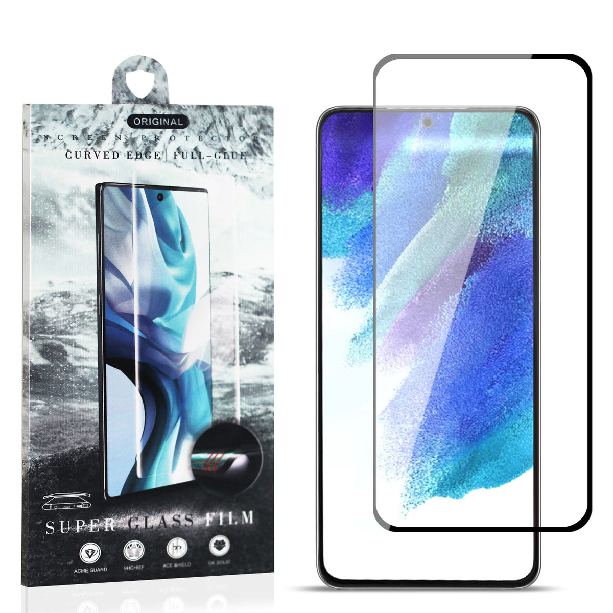 3D Curved Edge Shock Resistant Super Glass Screen Protective Cover For SAMSUNG GALAXY S21/S30 - Heavy Duty & Reliable | CELL DEMAND Official