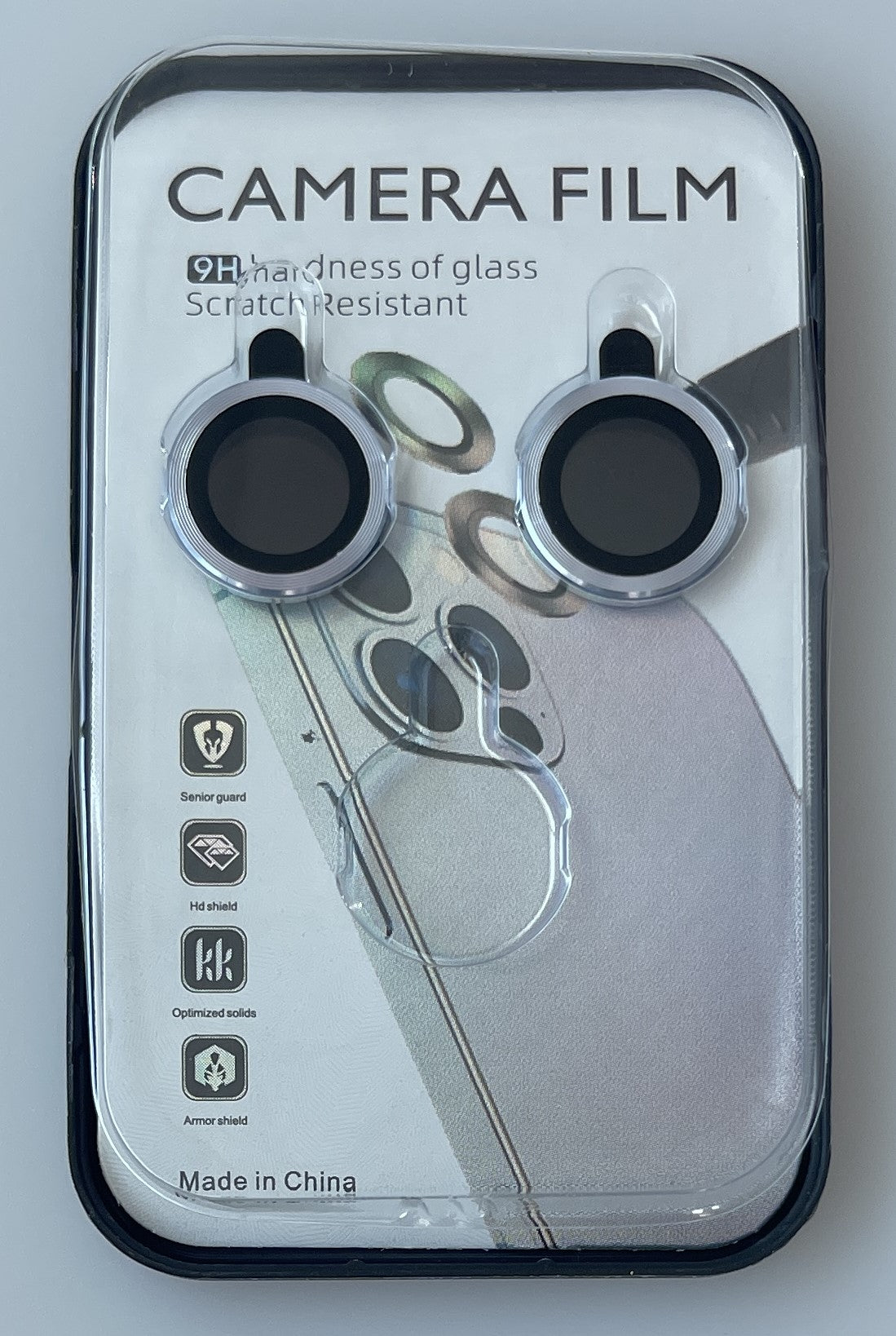 iPhone 15 Compatible SCP25B-IPH15-15PLUSBL Camera Protector for iPhone 15/15 PLUS in Blue - Durable Protection by CELL DEMAND