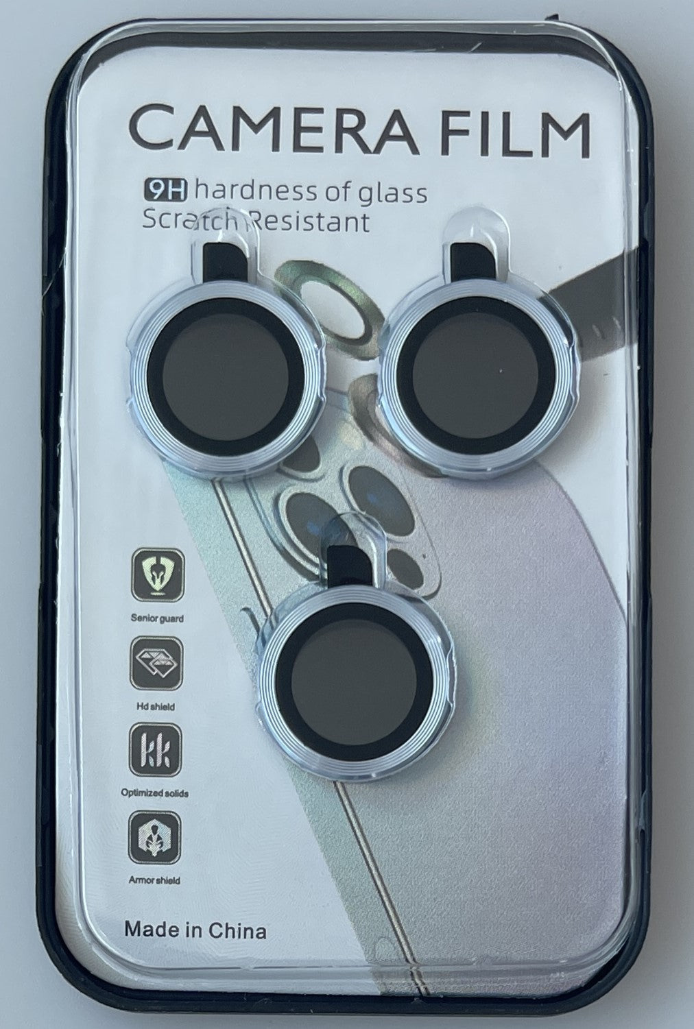 iPhone 15 Pro Compatible SCP25B-IPH15PRO-15PROMAXBL Camera Protector for iPhone 15 Pro/15 Pro Max in Blue - Crystal Clear Protection by CELL DEMAND