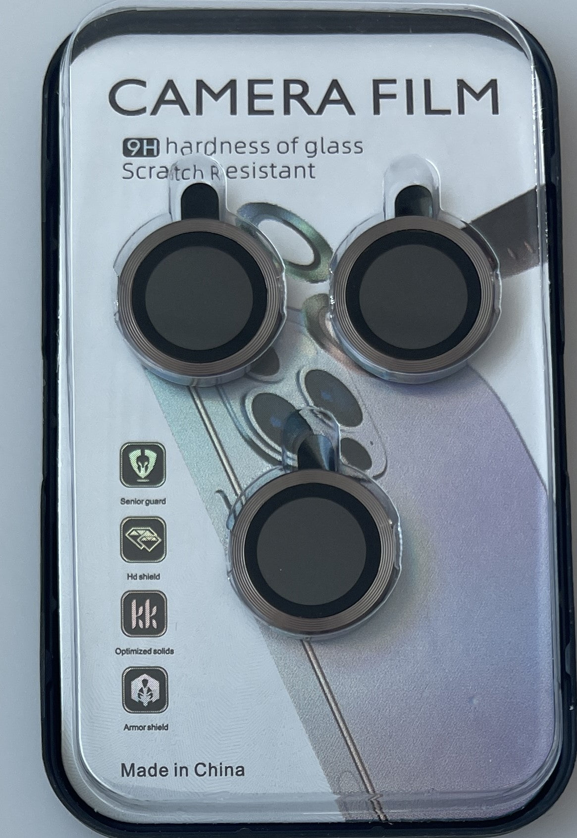 iPhone 15 Pro Compatible SCP25B-IPH15PRO-15PROMAXGY Camera Protector for iPhone 15 Pro/15 Pro Max in Gray - Premium Protection by CELL DEMAND