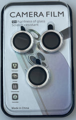 iPhone 15 Pro Compatible SCP25B-IPH15PRO-15PROMAXSL Camera Protector for iPhone 15 Pro/15 Pro Max in Silver - Crystal Clear Protection by CELL DEMAND