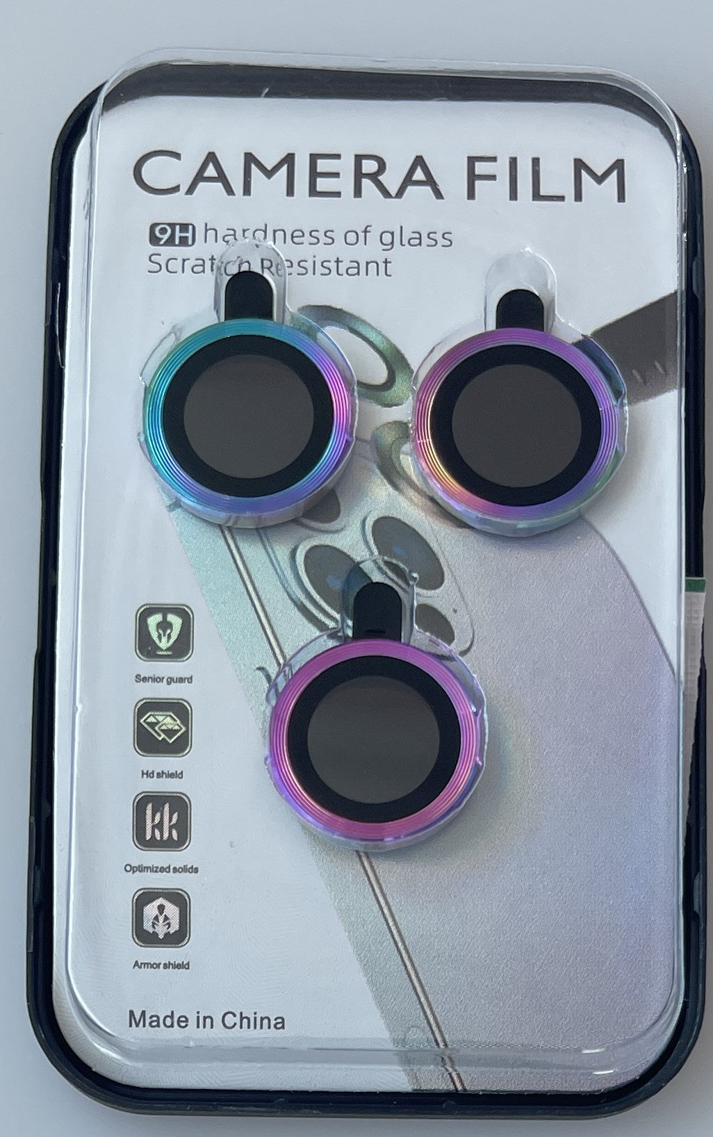 iPhone 16 Pro Compatible SCP25B-IPH16PRO-16PROMAXCLR Camera Protector for iPhone 16 Pro/16 Pro Max in colorful - Heavy Duty Protection by CELL DEMAND
