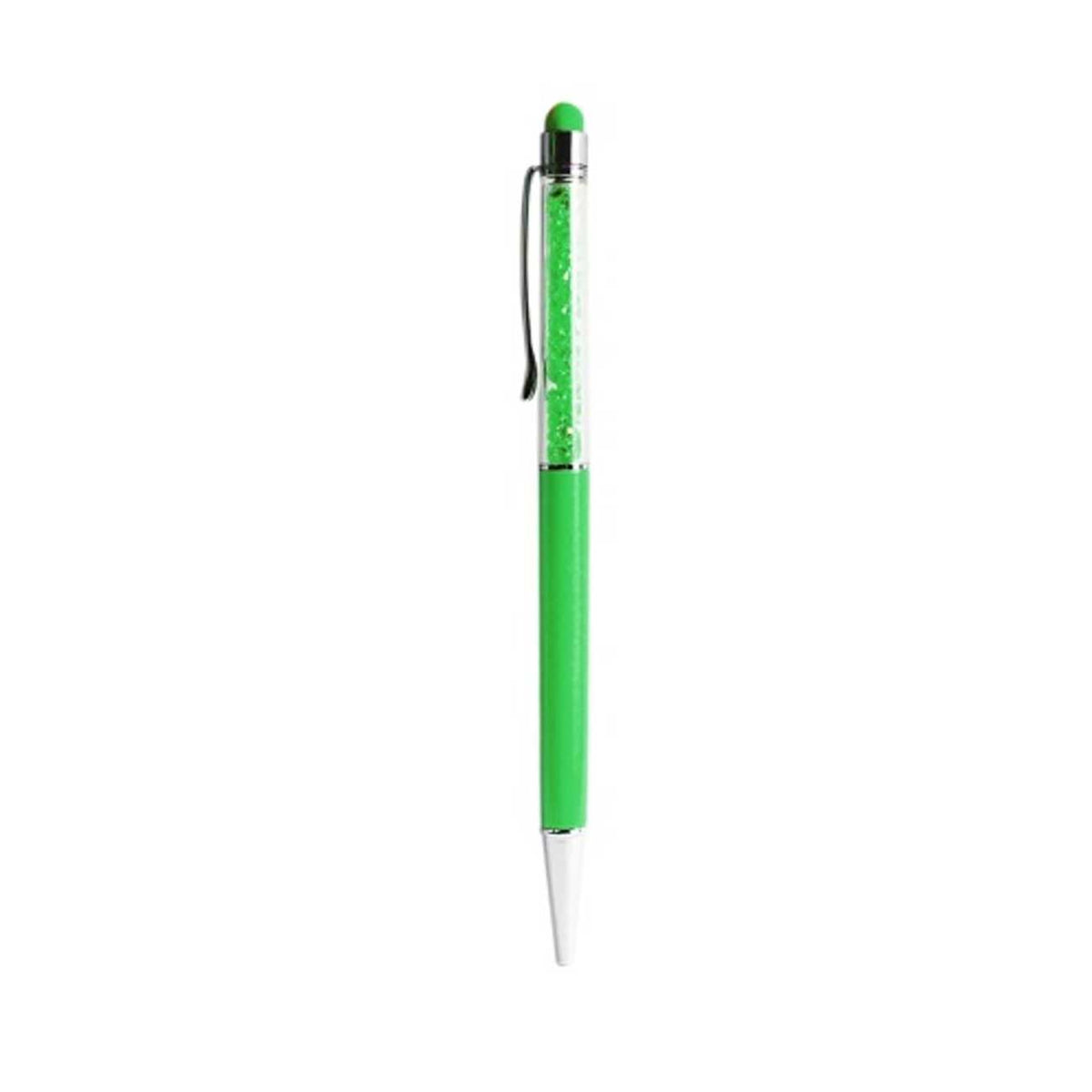 CRYSTAL STYLUS TOUCH SCREEN WITH INK PEN IN GREEN - Durable & Reliable | CELL DEMAND Official
