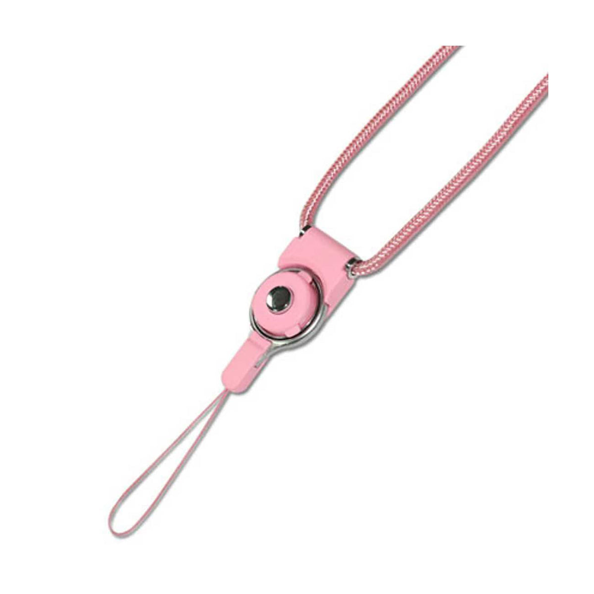LONG LANYARD STRAP WITH CLIP IN PINK - Durable & Reliable | CELL DEMAND Official