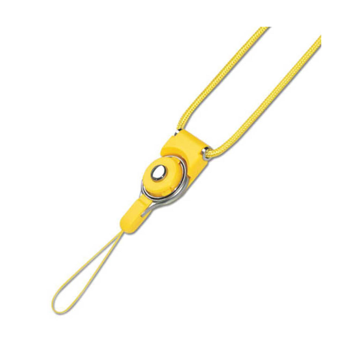 LONG LANYARD STRAP WITH CLIP IN YELLOW - Ultra-Slim & Reliable | CELL DEMAND Official
