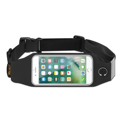 RUNNING SPORT BELT FOR 5.5 INCHES DEVICE WITH TWO POCKETS IN BLACK (5.5x5.5 INCHES)(SWB03-UNI55BK) - Premium & Reliable | CELL DEMAND Official