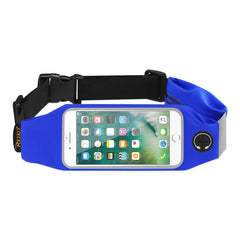 RUNNING SPORT BELT FOR 5.5 INCHES DEVICE WITH TWO POCKETS IN BLUE (5.5x5.5 INCHES)(SWB03-UNI55BL) - Durable & Reliable | CELL DEMAND Official